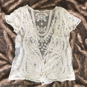 Pixley Stitch Fix Lace Kimono Small